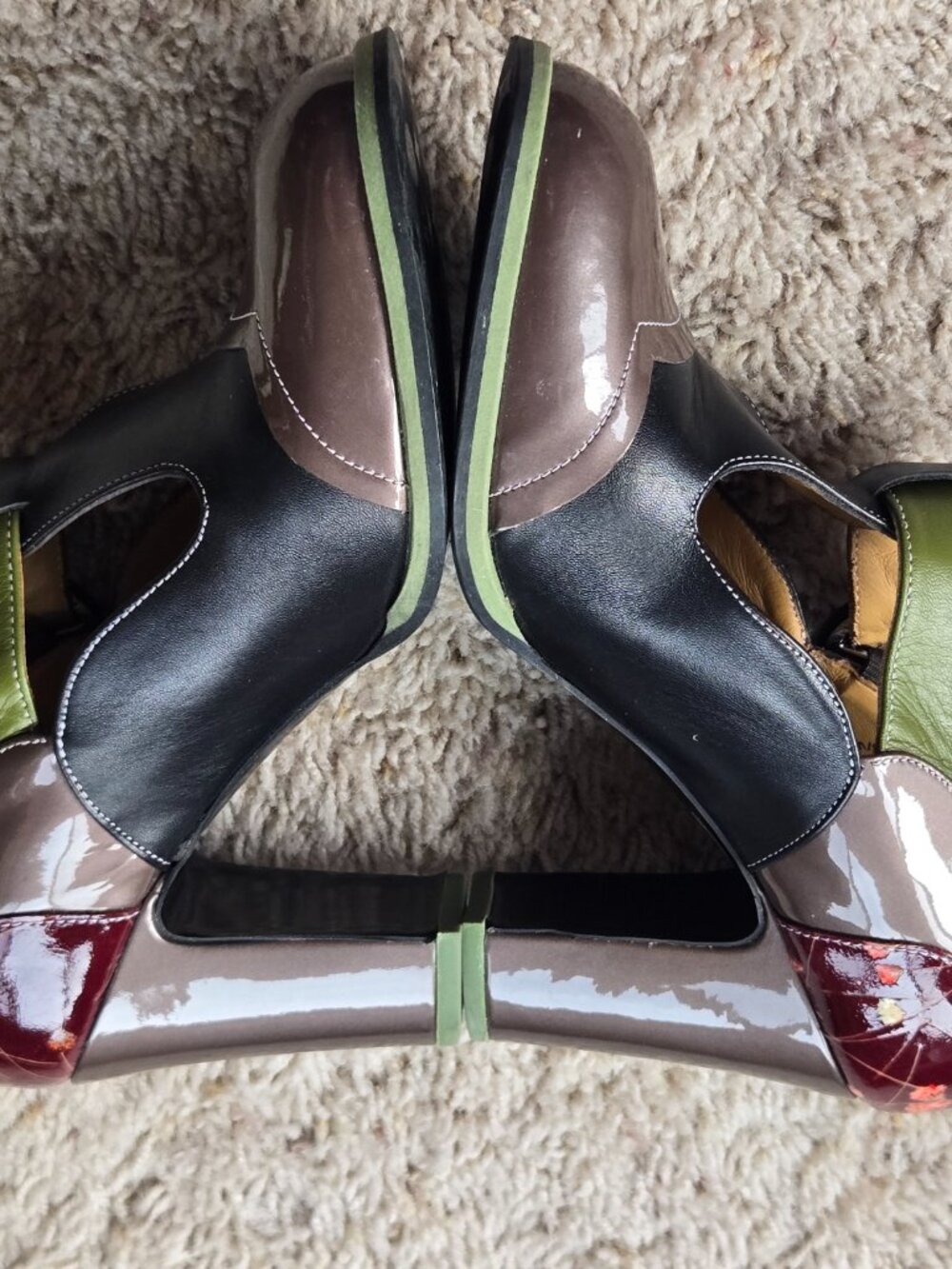 John Fluevog Attic Ilona T-Strap Heels Women's US Size 8.5 - Picture 2 of 16